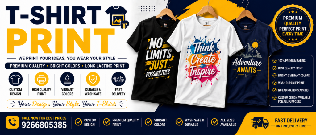 T-SHIRT PRINT IN GURGAON