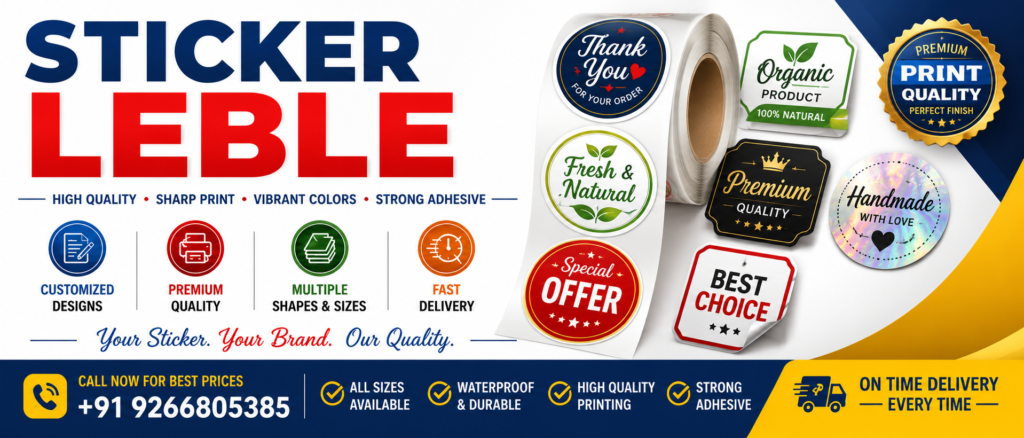 sticker label printing in gurgaon