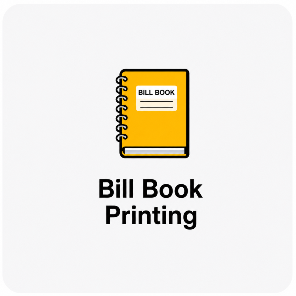bill book printing