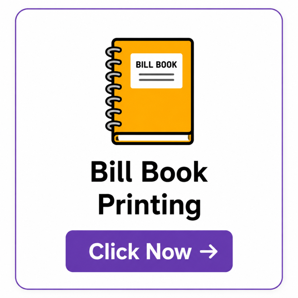 bill book printing
