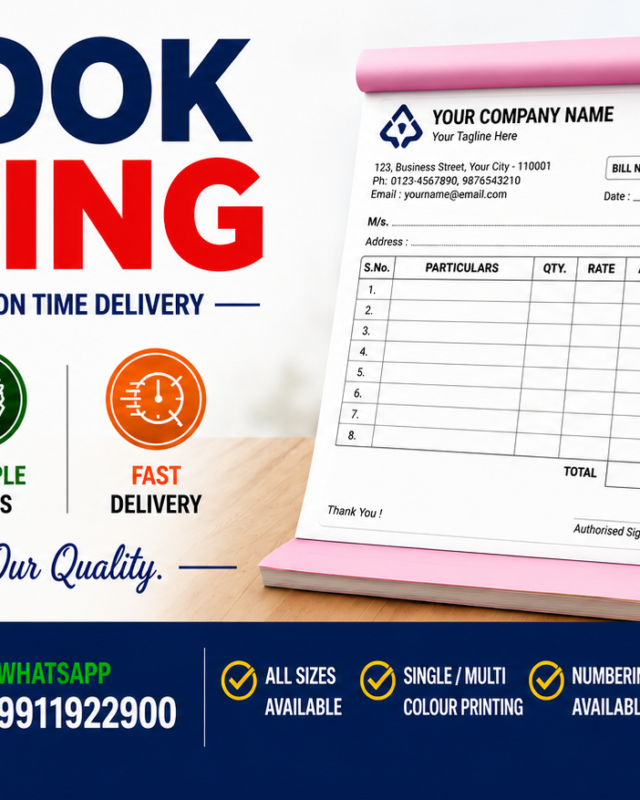 Bill book printing in Gurgaon