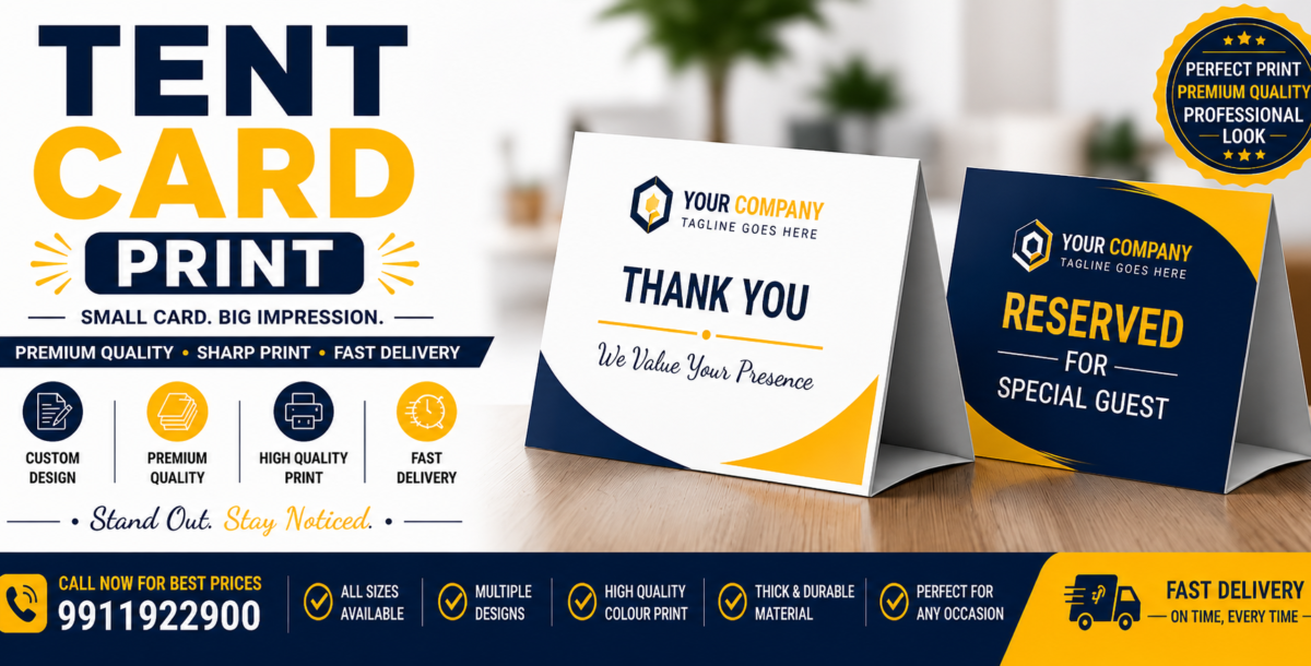 Best Tent Card Printing Service