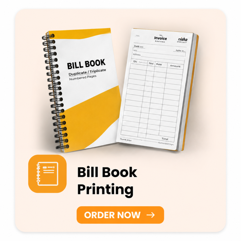 bill book printing