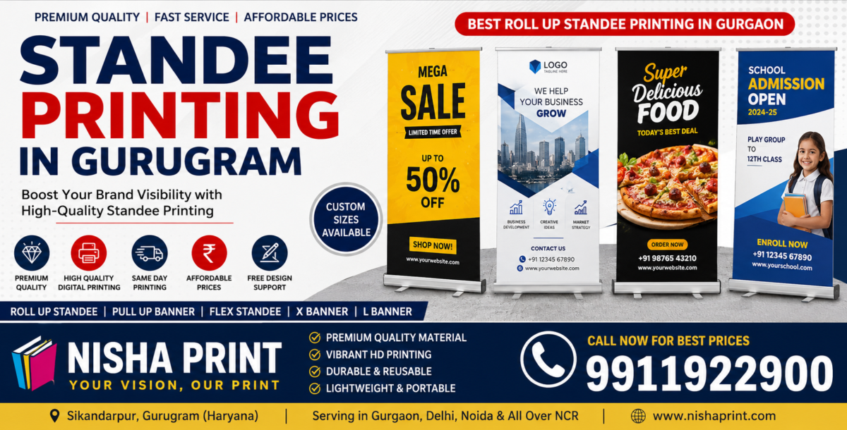Standee Printing in Gurugram