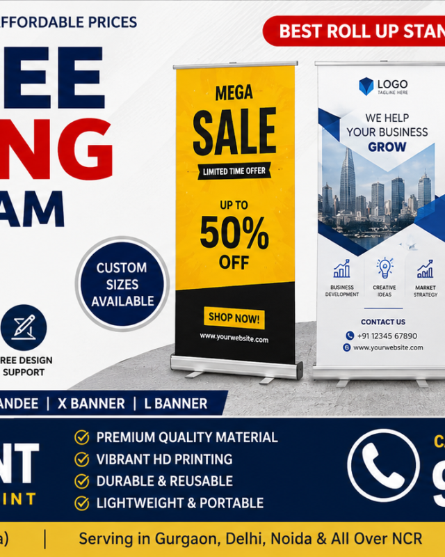 Standee Printing in Gurugram